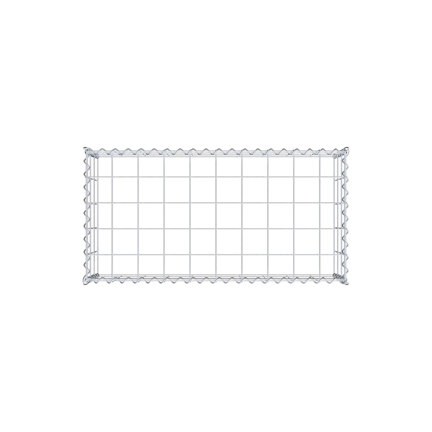Gavión complementario tipo 3 100 cm x 30 cm x 50 cm (L x A x P), malla 10 cm x 10 cm, espiral