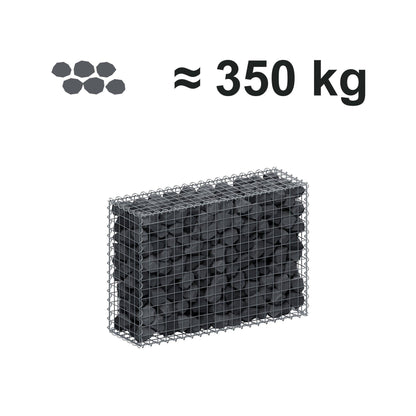 Gabione 100 cm x 70 cm x 30 cm (L x H x T), Maschenweite 5 cm x 5 cm, Spirale