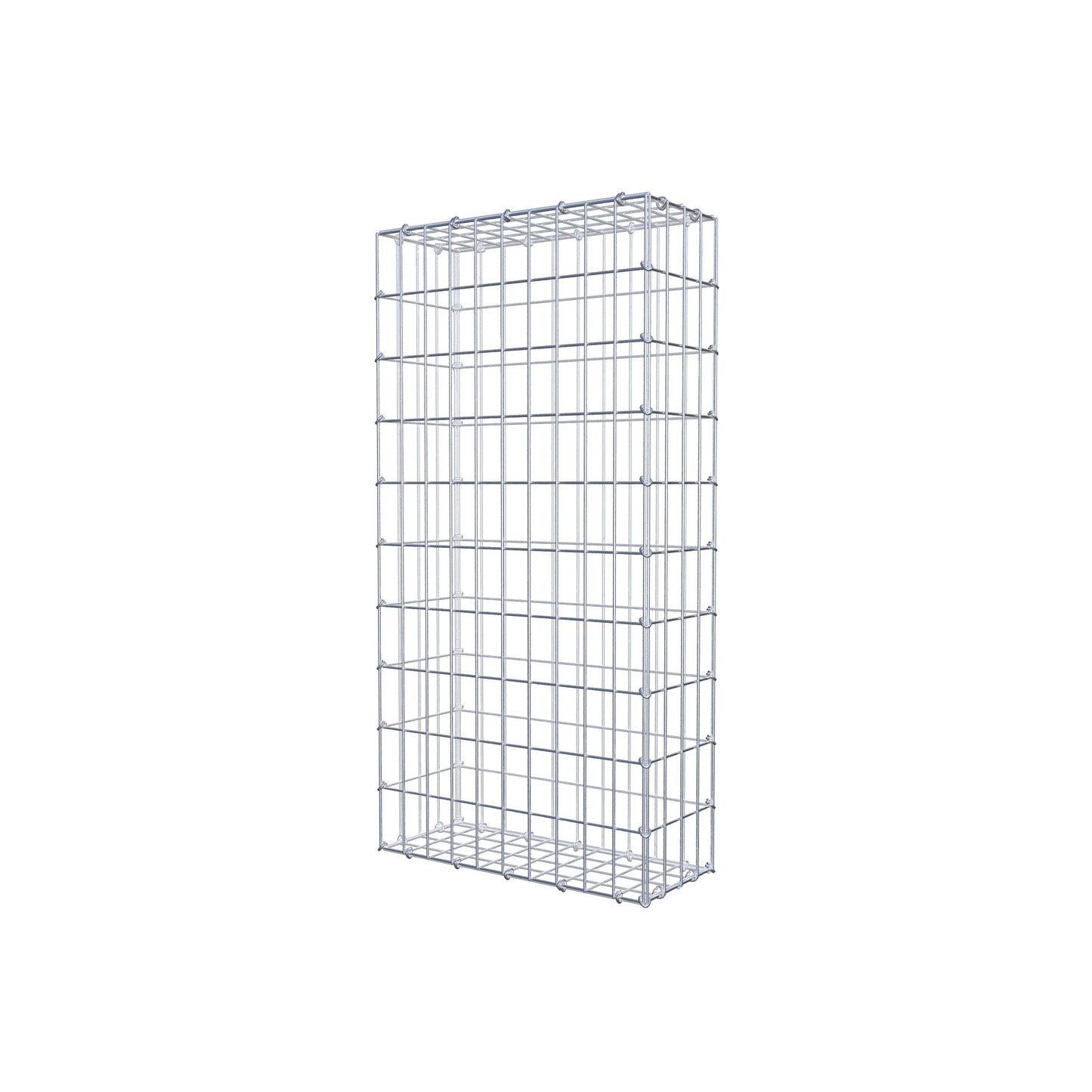 Gabião 100 cm x 20 cm x 50 cm (C x A x P), malhagem 5 cm x 10 cm, anel C