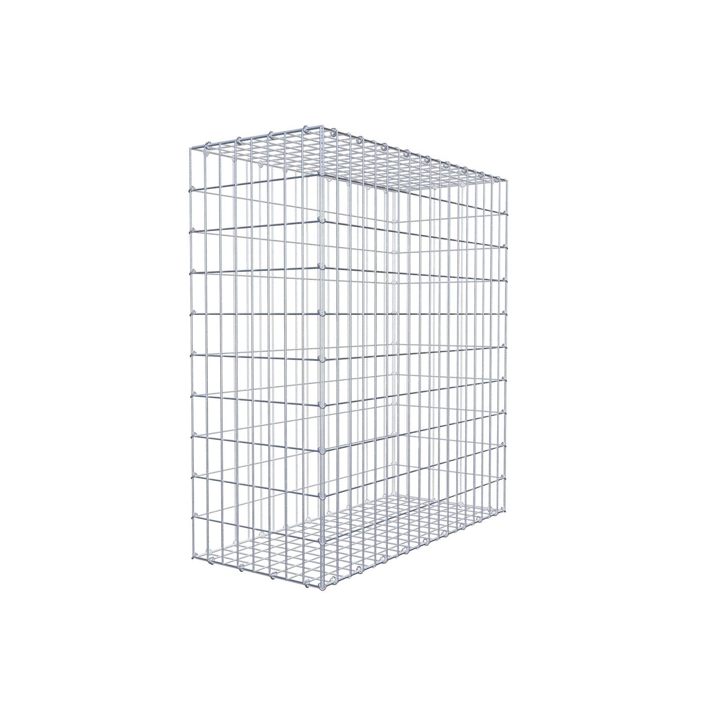 Gabião 100 cm x 90 cm x 40 cm (C x A x P), malhagem 5 cm x 10 cm, anel C