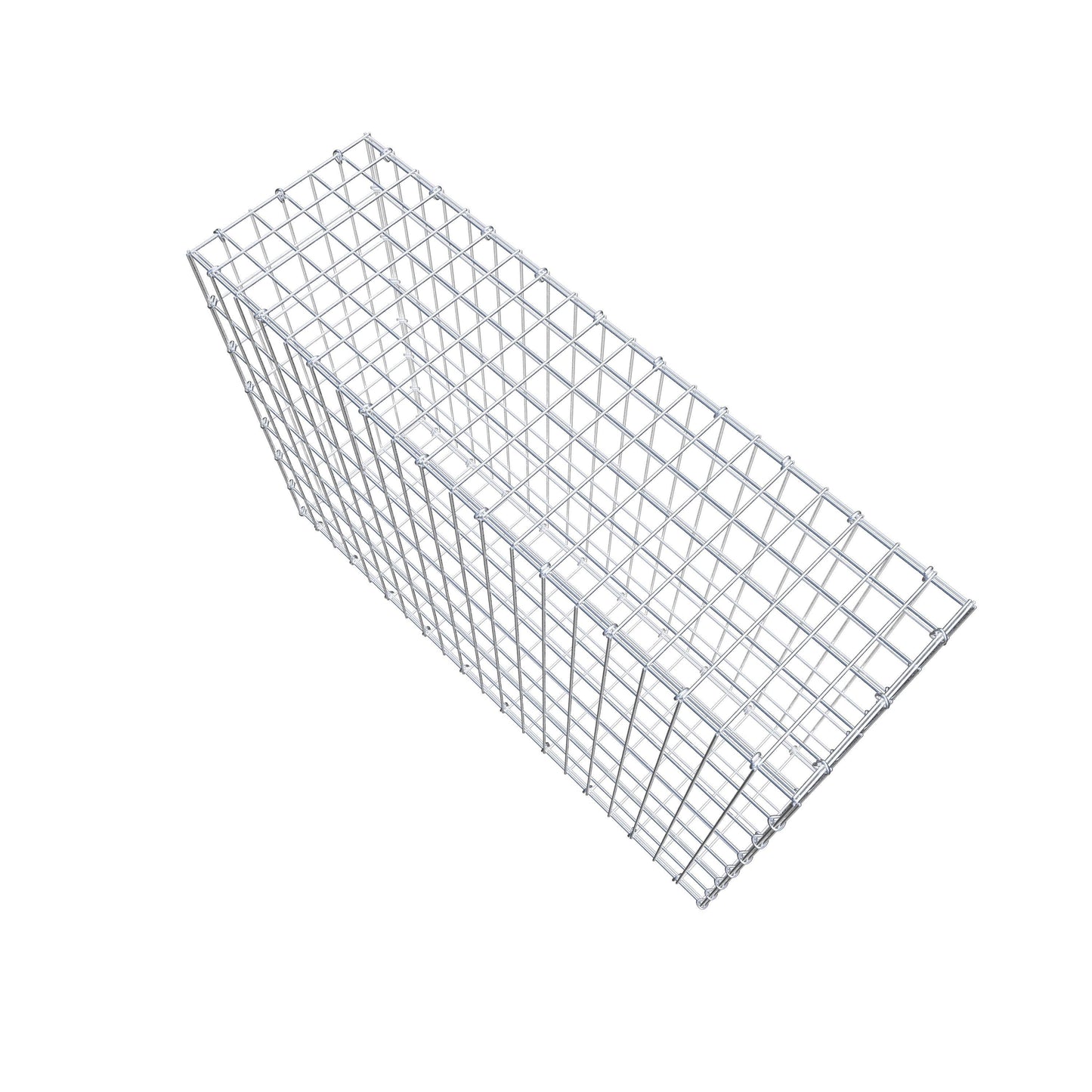 Gabião 100 cm x 70 cm x 30 cm (C x A x P), malhagem 5 cm x 10 cm, anel C
