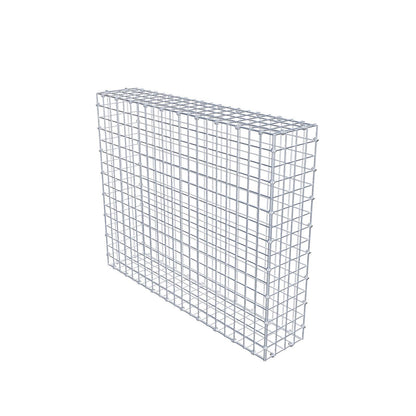 Gabião 100 cm x 80 cm x 20 cm (C x A x P), malhagem 5 x 5 cm, anel espiral