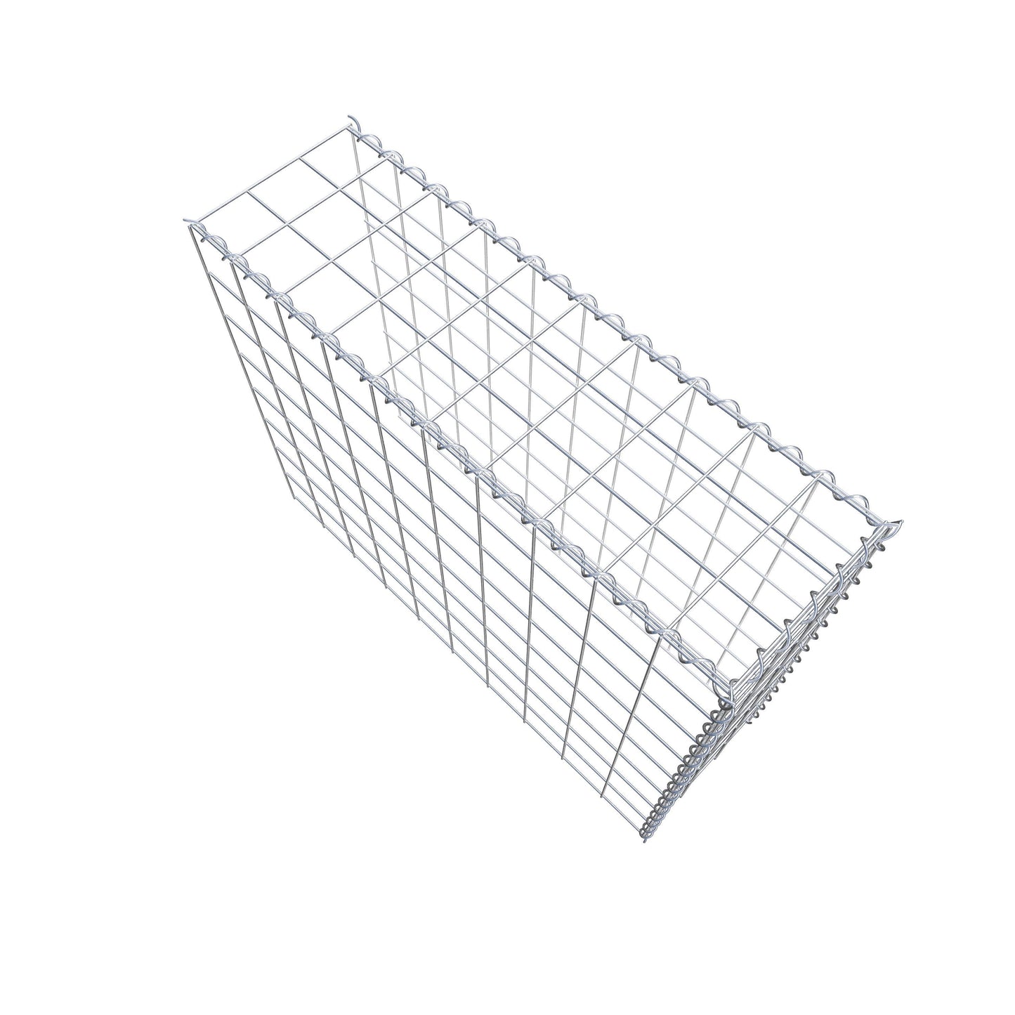 Gabião Tipo 4 100 cm x 80 cm x 30 cm (C x A x P), malhagem 10 cm x 10 cm, espiral