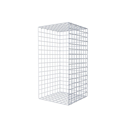 Monteret gabion type 2 80 cm x 40 cm x 40 cm (L x H x D), maskestørrelse 5 cm x 5 cm, C-ring