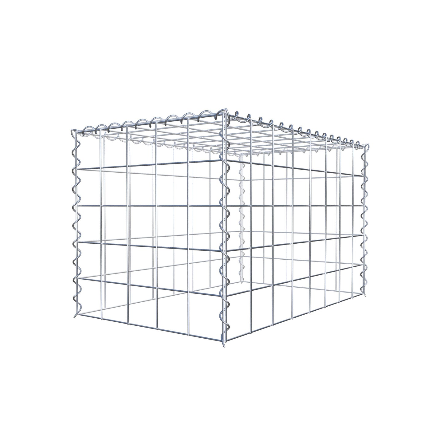 Opvokset gabion type 3 80 cm x 50 cm x 50 cm (L x H x D), maskestørrelse 10 cm x 10 cm, spiral