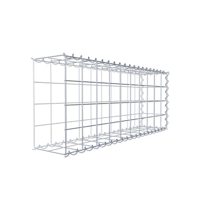 Opvokset gabion type 2 100 cm x 40 cm x 20 cm (L x H x D), maskestørrelse 10 cm x 10 cm, spiral