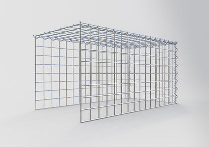 Gabião tipo 4 80 cm x 40 cm x 40 cm (C x A x P), malhagem 5 cm x 5 cm, espiral