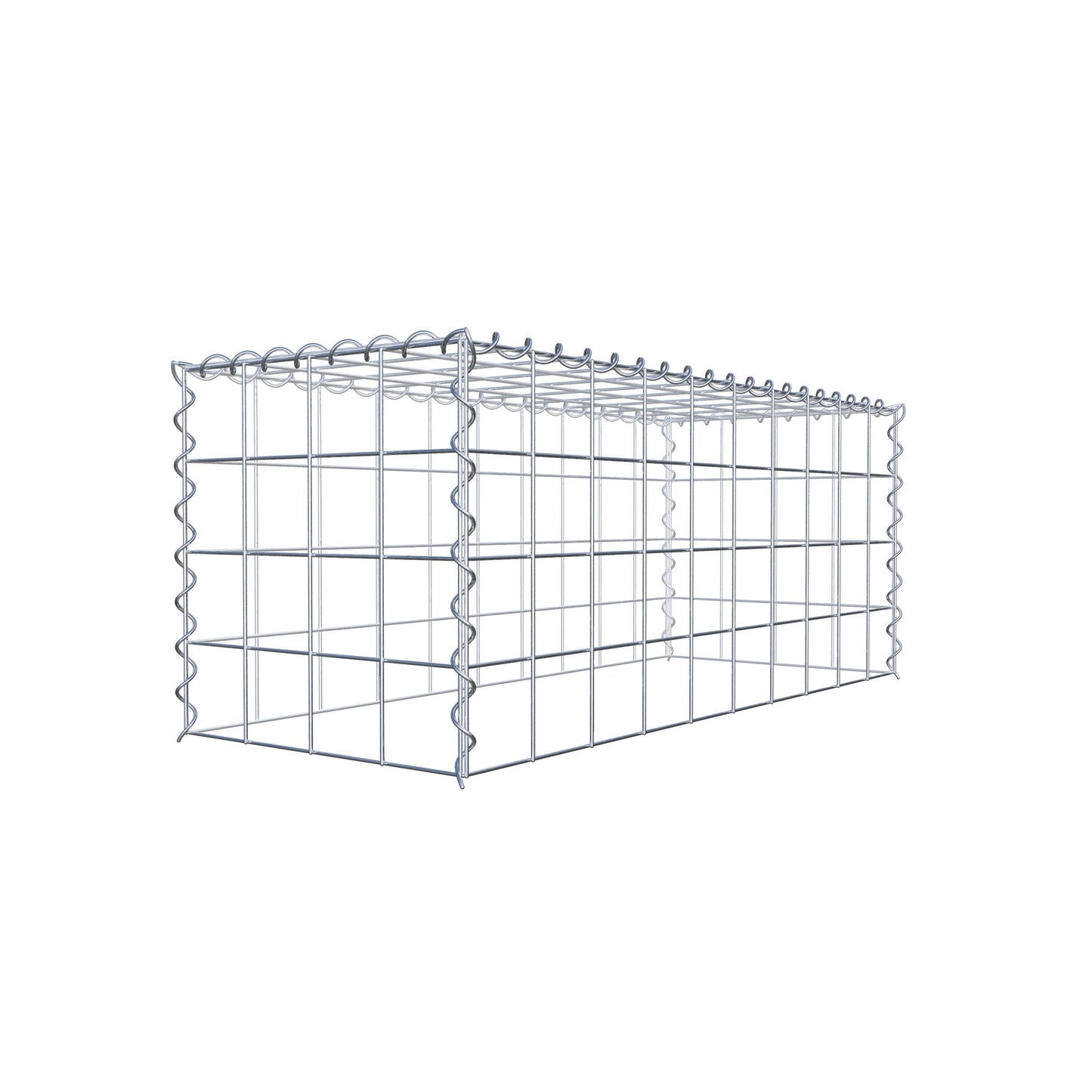 Add-on schanskorf type 3 100 cm x 40 cm x 40 cm (L x H x D), maaswijdte 10 cm x 10 cm, spiraal