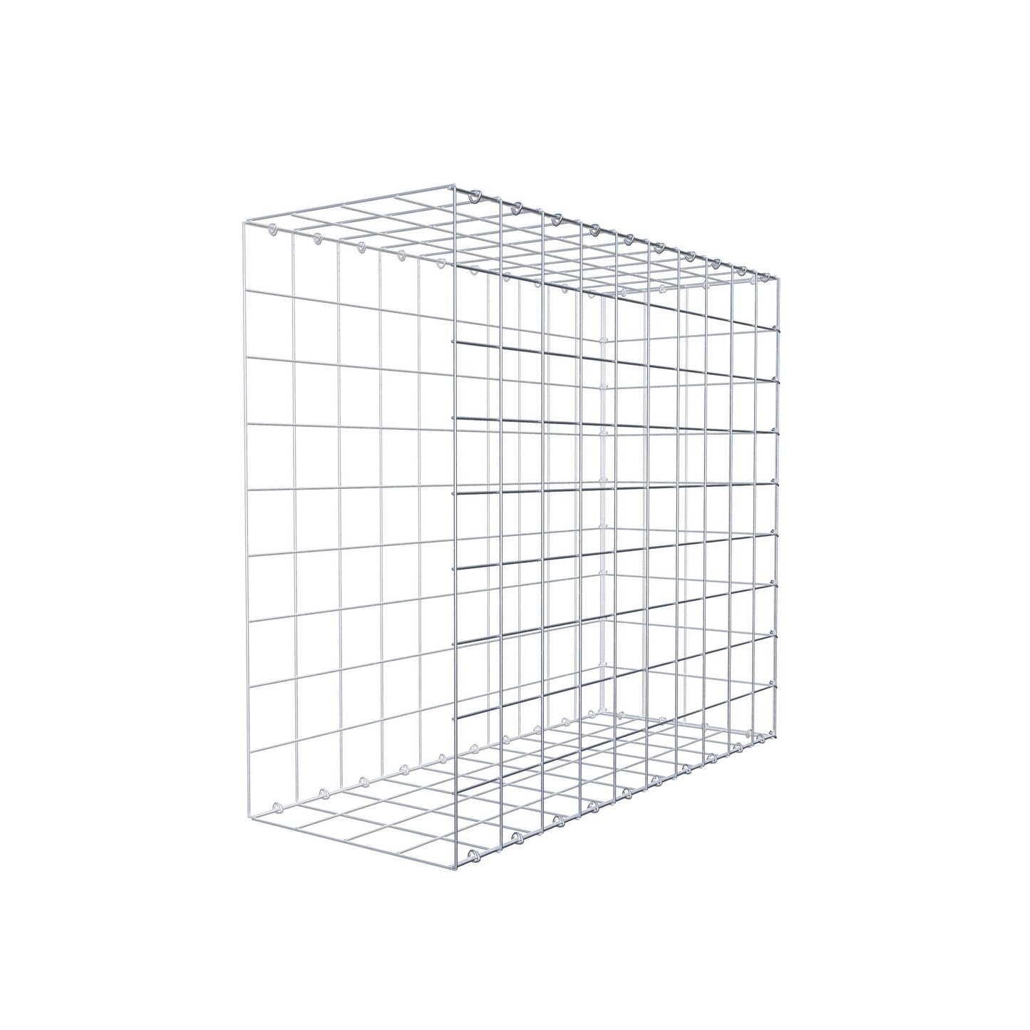 Anbaugabione Typ 2 100 cm x 90 cm x 40 cm (L x H x T), Maschenweite 10 cm x 10 cm, C-Ring
