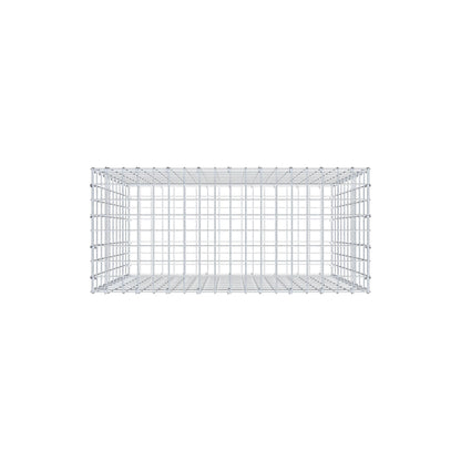 Gabião 100 cm x 90 cm x 40 cm (C x A x P), malhagem 5 cm x 10 cm, anel C