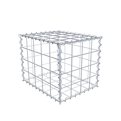 Gabião 50 cm x 40 cm x 40 cm (C x A x P), malhagem 10 cm x 10 cm, espiral