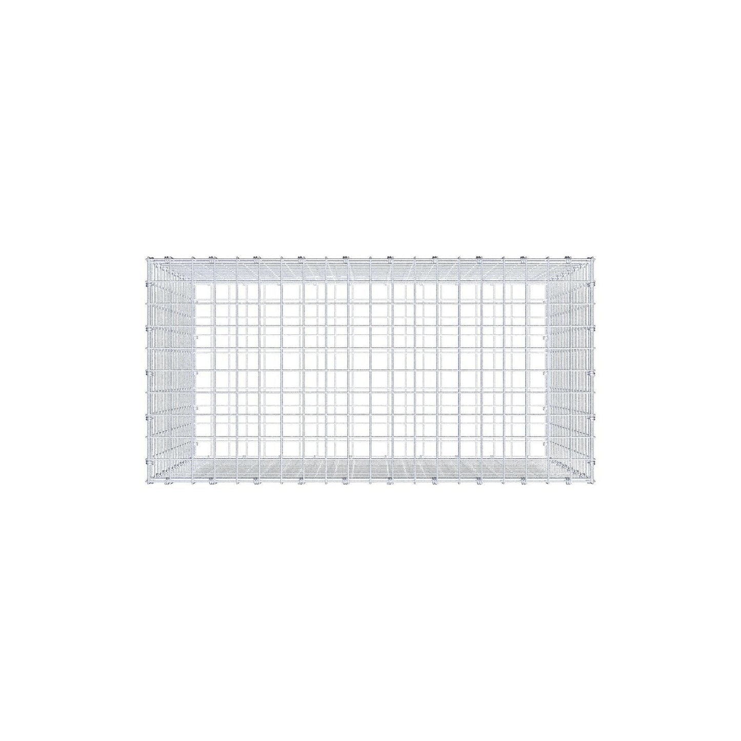 Gabião 100 cm x 80 cm x 50 cm (C x A x P), malhagem 5 x 5 cm, anel espiral