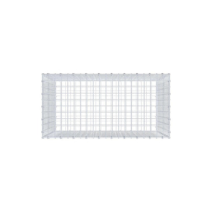 Gabião 100 cm x 80 cm x 50 cm (C x A x P), malhagem 5 x 5 cm, anel espiral