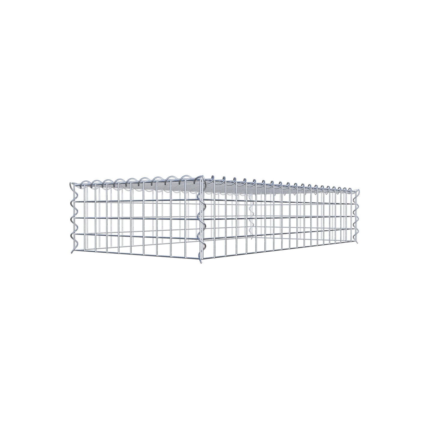 Gavión complementario tipo 3 100 cm x 20 cm x 50 cm (L x A x P), malla 5 cm x 5 cm, espiral