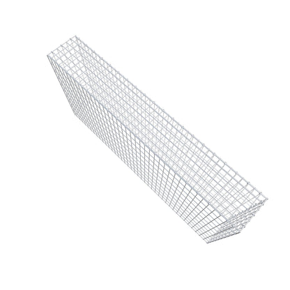 Fourche rapportée type 3 200 cm x 100 cm x 30 cm (L x H x P), mailles 5 cm x 10 cm, anneau en C