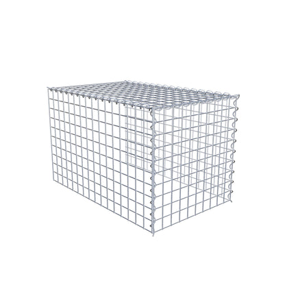 Gabião tipo 4 80 cm x 50 cm x 50 cm (C x A x P), malhagem 5 cm x 5 cm, espiral