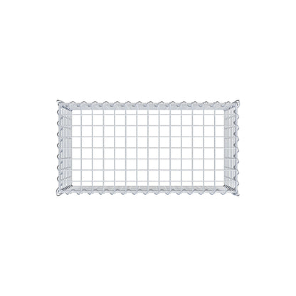 Add-on schanskorf type 3 80 cm x 40 cm x 40 cm (L x H x D), maaswijdte 5 cm x 5 cm, spiraalvormig