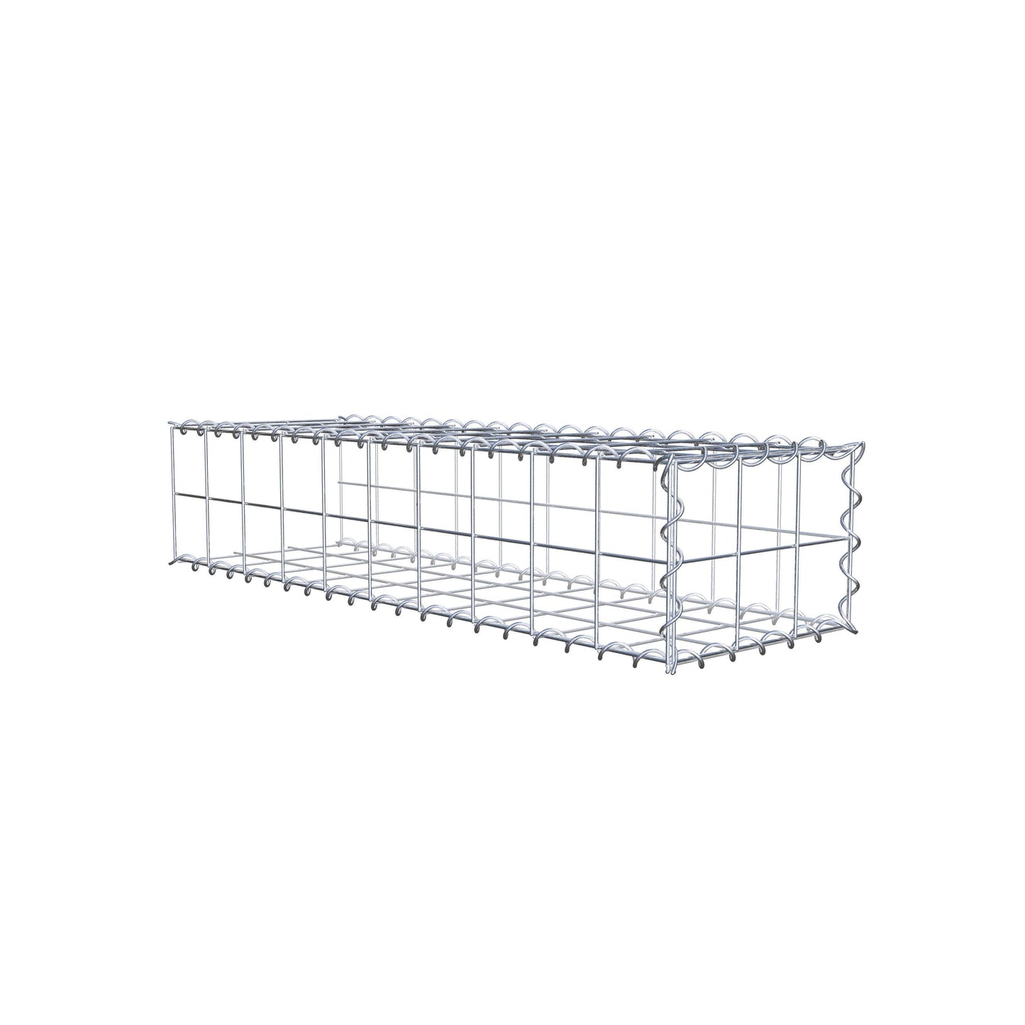 Anbaugabione Typ 2 100 cm x 20 cm x 30 cm (L x H x T), Maschenweite 10 cm x 10 cm, Spirale