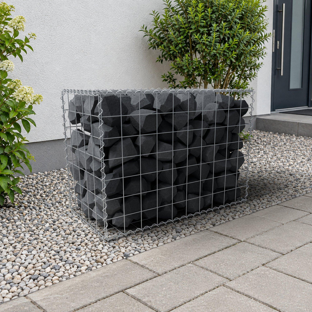 Gabião 100 cm x 70 cm x 50 cm (C x A x P), malhagem 10 cm x 10 cm, espiral