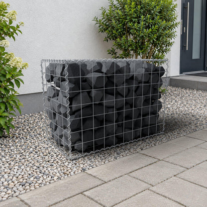 Gabião 100 cm x 70 cm x 50 cm (C x A x P), malhagem 10 cm x 10 cm, espiral