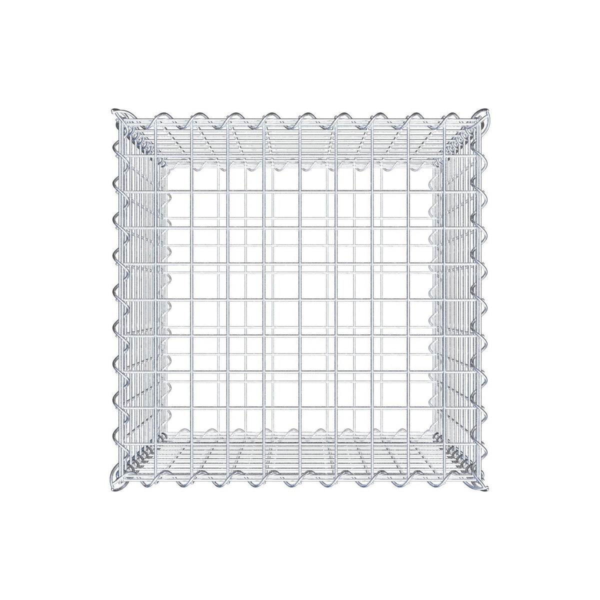 Gabion 50 cm x 50 cm x 50 cm (L x H x D), mesh size 5 cm x 5 cm, spiral