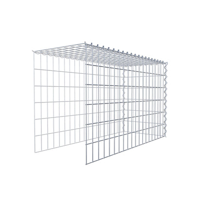 Opvokset gabion type 4 100 cm x 60 cm x 40 cm (L x H x D), maskestørrelse 5 cm x 10 cm, spiral