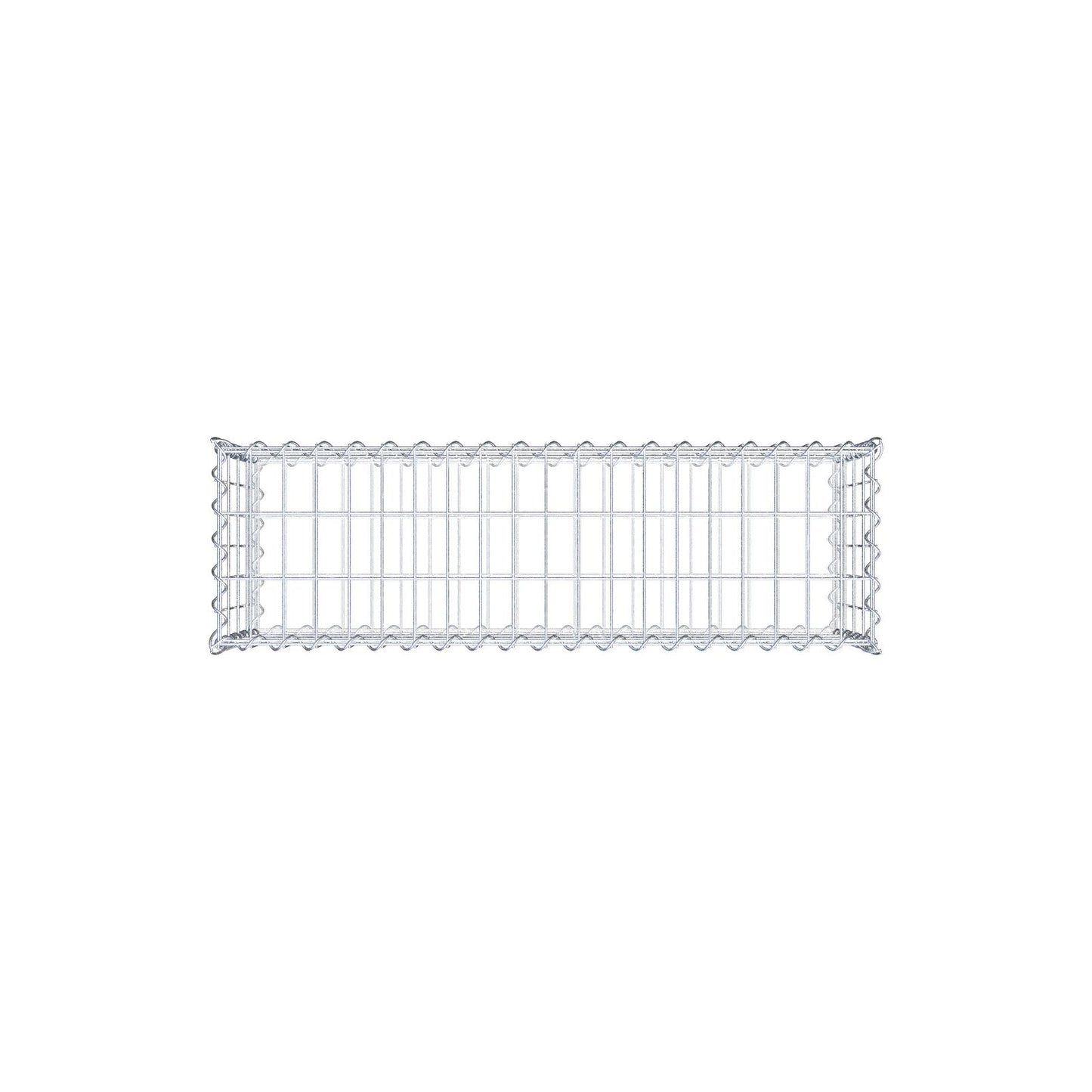 Gabion 100 cm x 40 cm x 30 cm (L x H x P), mailles 5 cm x 10 cm, spirale