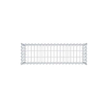 Gabion 100 cm x 40 cm x 30 cm (L x H x P), mailles 5 cm x 10 cm, spirale