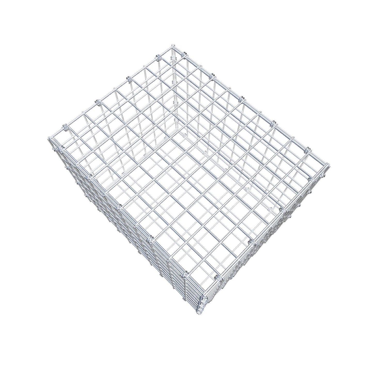 Gabião 50 cm x 40 cm x 40 cm (C x A x P), malhagem 5 x 5 cm, anel espiral