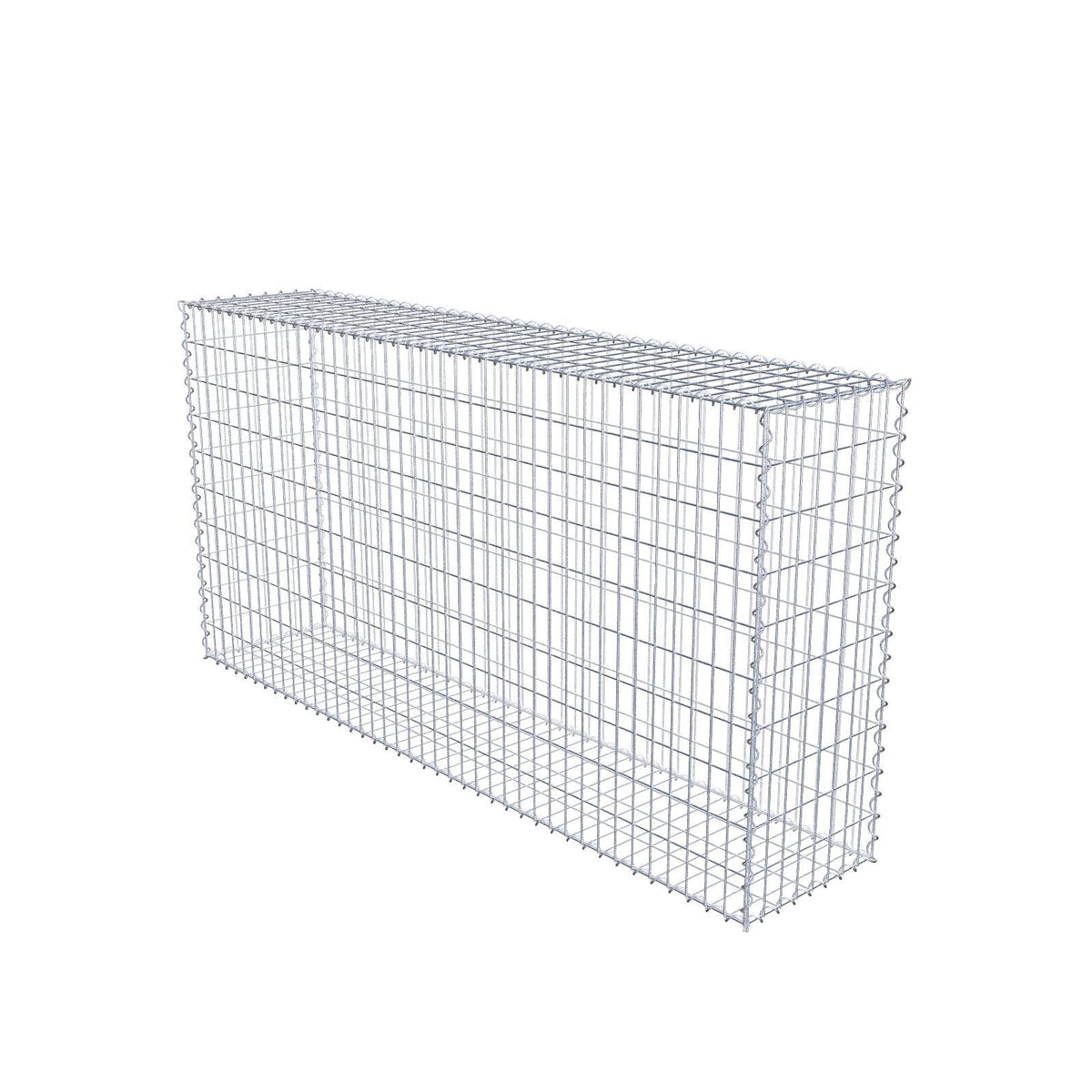 Gabbione 200 cm x 100 cm x 40 cm (L x H x P), maglia 5 cm x 10 cm, spirale