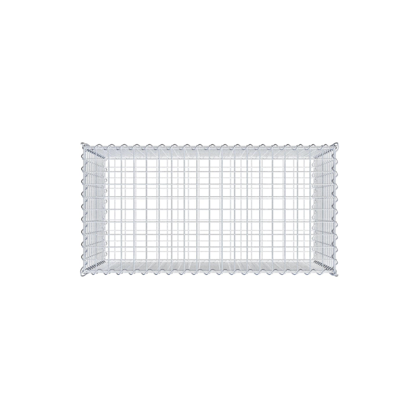 Gabione 100 cm x 60 cm x 50 cm (L x H x T), Maschenweite 5 cm x 5 cm, Spirale