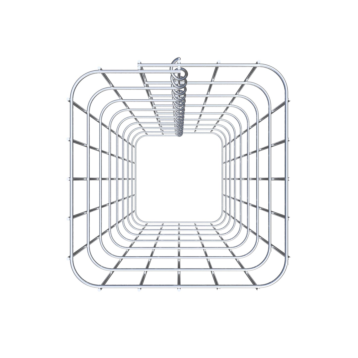 Colonne de gabion carrée 27 cm x 27 cm, hauteur 80 cm, MW 5 cm x 10 cm