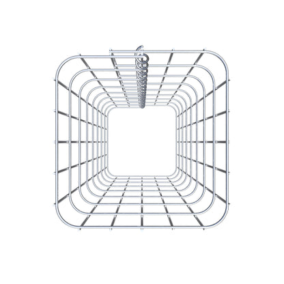 Colonne de gabion carrée 27 cm x 27 cm, hauteur 80 cm, MW 5 cm x 10 cm