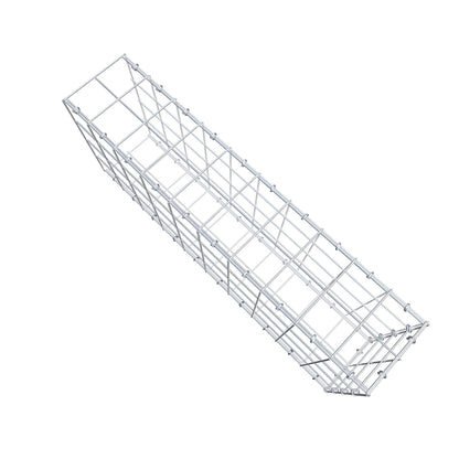 Mounted gabion type 2 100 cm x 40 cm x 20 cm (L x H x D), mesh size 10 cm x 10 cm, C-ring
