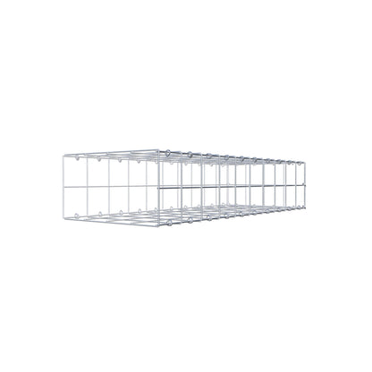 Fourche rapportée type 2 100 cm x 20 cm x 40 cm (L x H x P), mailles 10 cm x 10 cm, anneau C