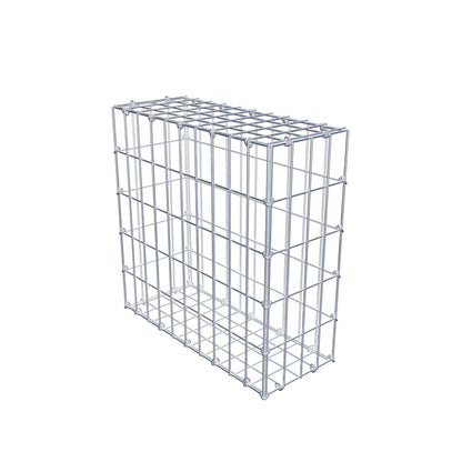 Gabion 50 cm x 50 cm x 20 cm (L x H x P), mailles 5 cm x 10 cm, anneau en C