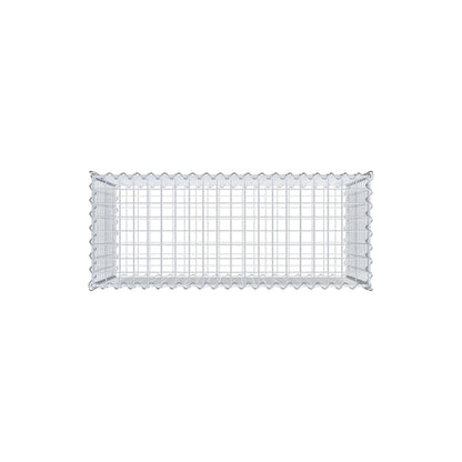 Gabion 100 cm x 60 cm x 40 cm (L x H x D), maskstorlek 5 cm x 5 cm, spiral
