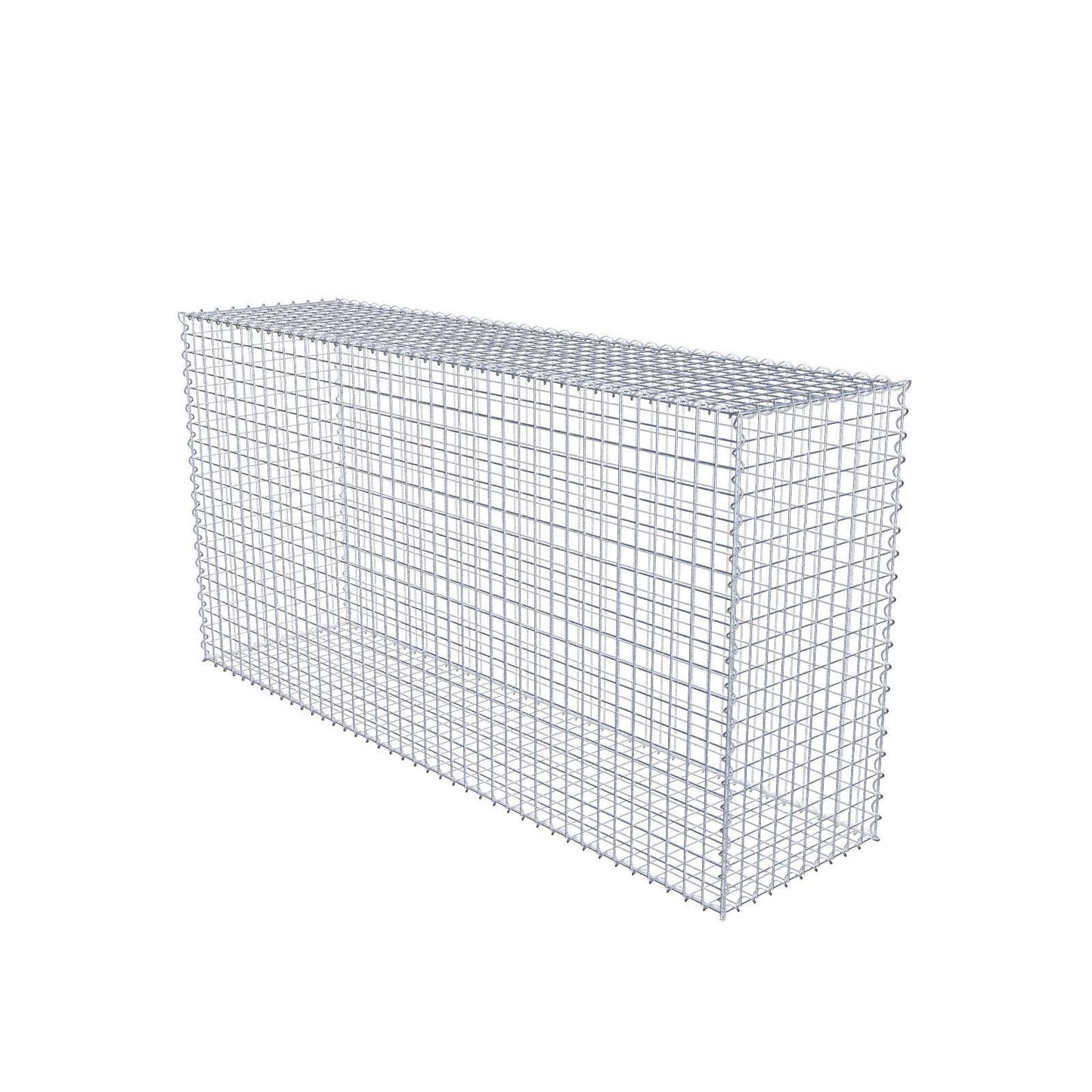 Gabione 200 cm x 100 cm x 50 cm (L x H x T), Maschenweite 5 cm x 5 cm, Spirale