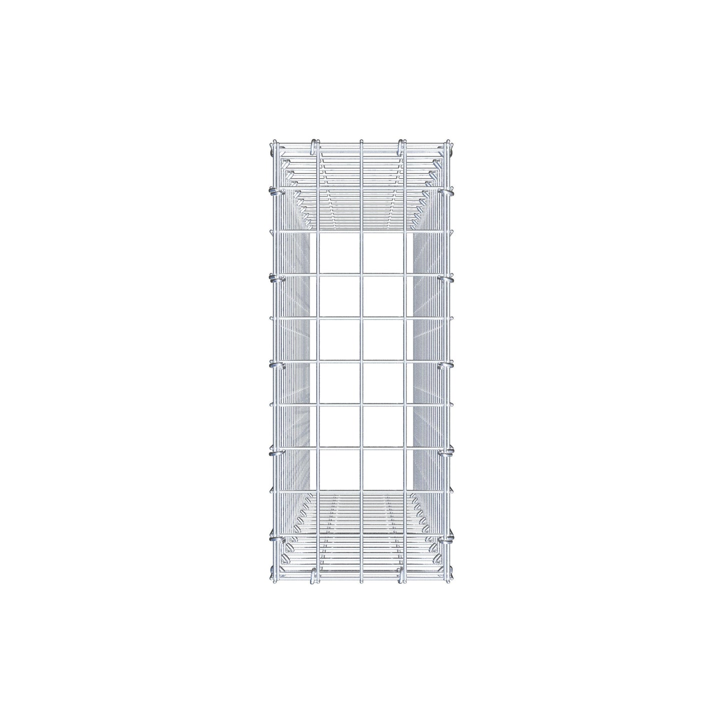 Anbaugabione Typ 3 100 cm x 20 cm x 50 cm (L x H x T), Maschenweite 5 cm x 5 cm, C-Ring