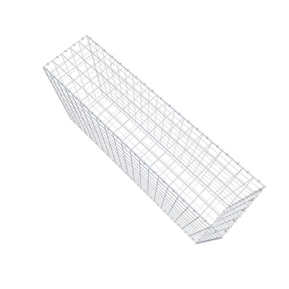 Gabião 200 cm x 100 cm x 50 cm (C x A x P), malhagem 10 x 10 cm, anel espiral