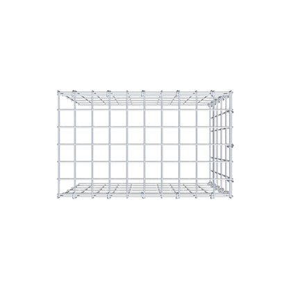 Monteret gabion type 4 50 cm x 50 cm x 30 cm (L x H x D), maskestørrelse 5 cm x 10 cm, C-ring