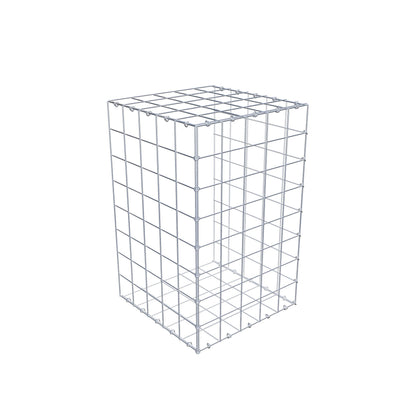 Pila adicional tipo 2 80 cm x 50 cm x 50 cm (L x A x P), malla 10 cm x 10 cm, anillo en C