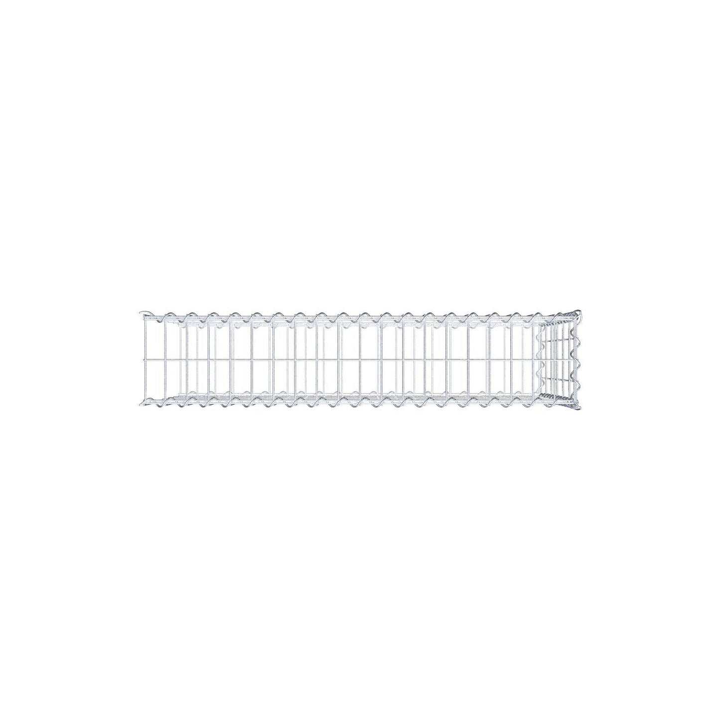 Grown-on gabion type 2 100 cm x 60 cm x 20 cm (L x H x D), mesh size 5 cm x 10 cm, spiral