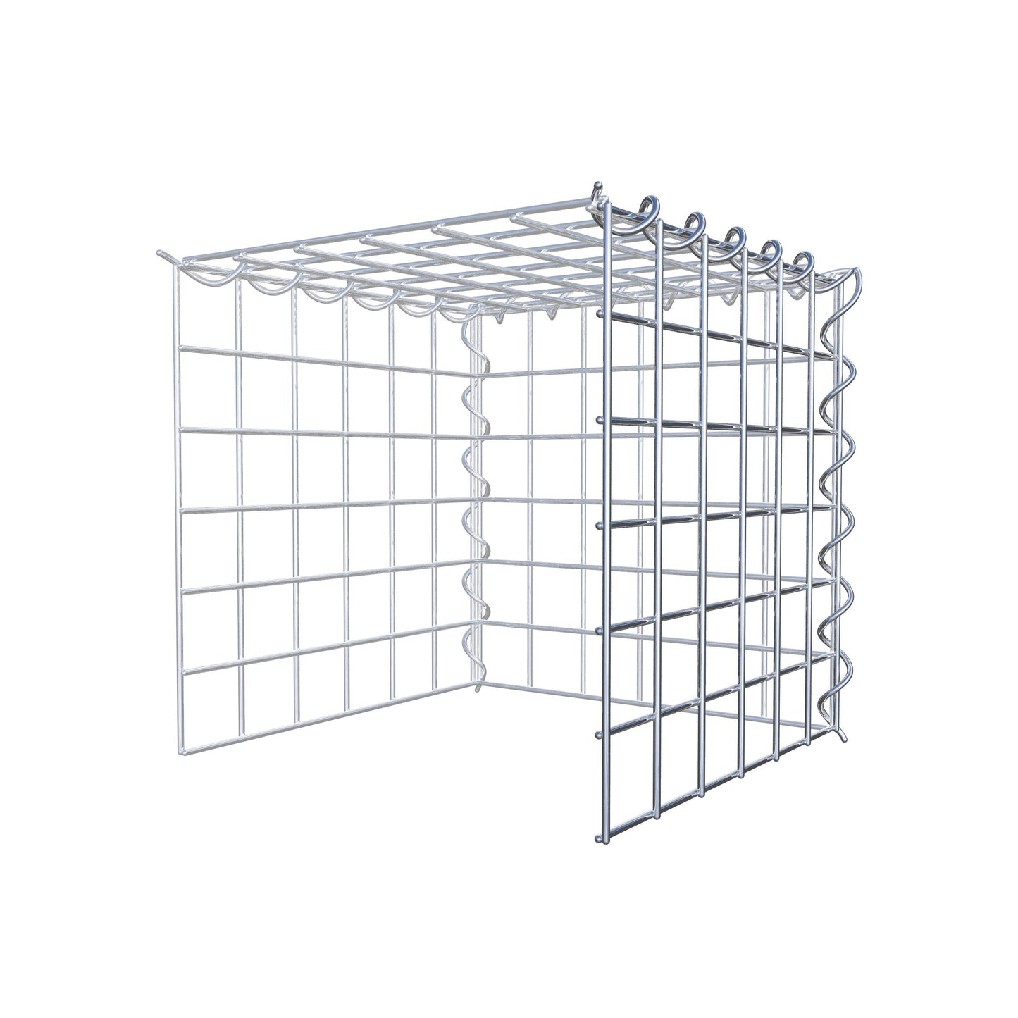 Gabião Tipo 4 30 cm x 30 cm x 30 cm (C x A x P), malhagem 5 cm x 5 cm, espiral