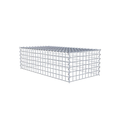 Grown-on gabion type 3 100 cm x 30 cm x 50 cm (L x H x D), mesh size 5 cm x 5 cm, spiral