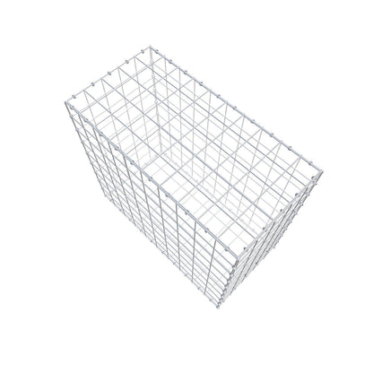 Gabião 100 cm x 90 cm x 50 cm (C x A x P), malhagem 10 x 10 cm, anel espiral