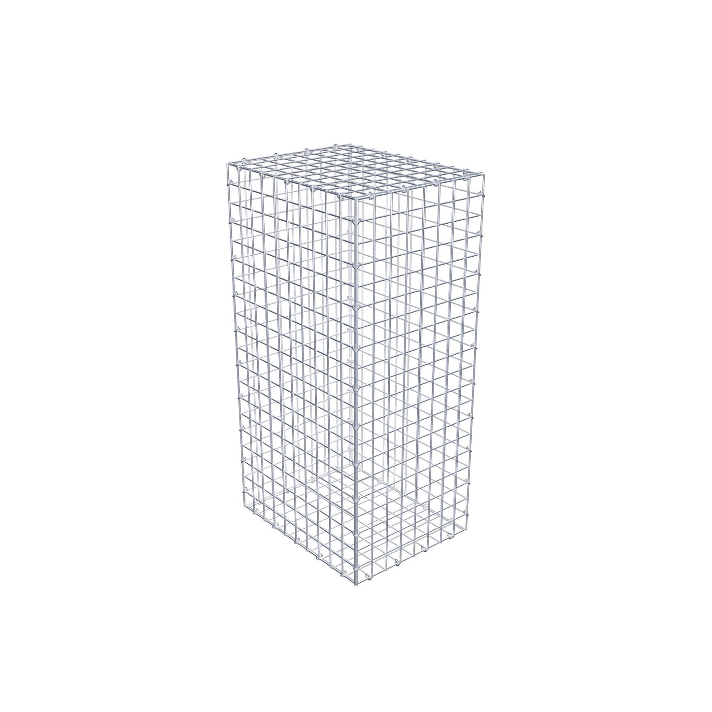 Gabião 100 cm x 50 cm x 40 cm (C x A x P), malhagem 5 cm x 5 cm, anel C