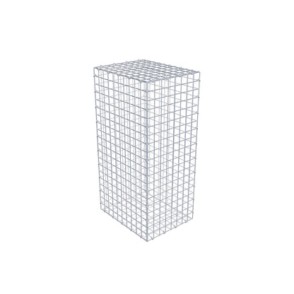 Gabião 100 cm x 50 cm x 40 cm (C x A x P), malhagem 5 cm x 5 cm, anel C