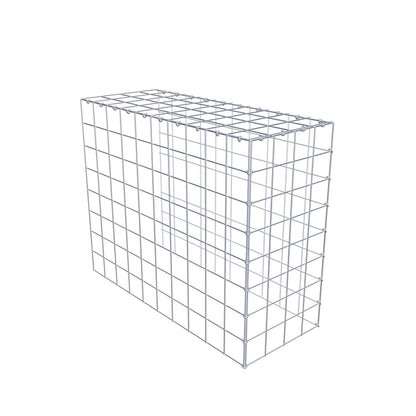 Gabião Tipo 4 100 cm x 80 cm x 40 cm (C x A x P), malhagem 10 cm x 10 cm, anel C