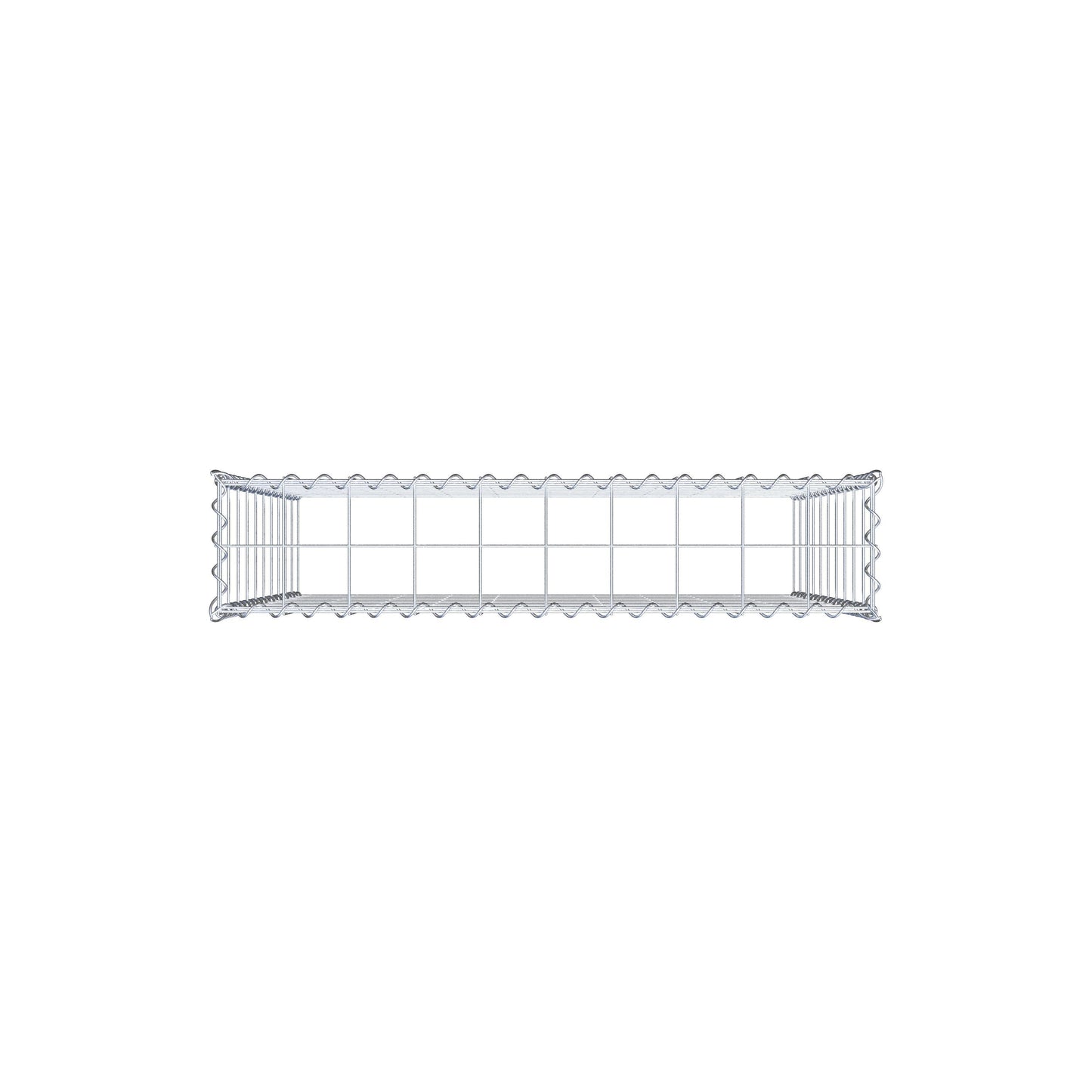 Extra gabion typ 3 100 cm x 100 cm x 20 cm (L x H x D), maskstorlek 10 cm x 10 cm, spiral